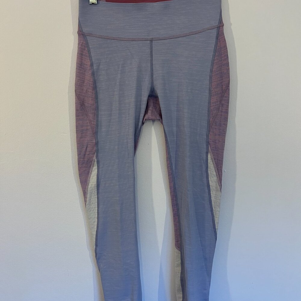 Outdoor Voices Leggings Medium High Rise Colorblock TechSweat Zoom Purple Pink